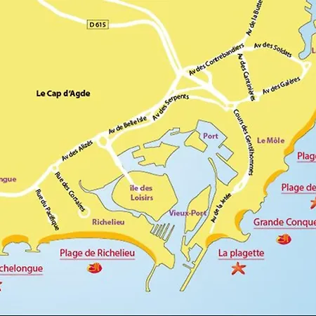 Climatise Avec Parking A 500m De La Pour Familiales - Fr-1-749-30 Apartment Agde